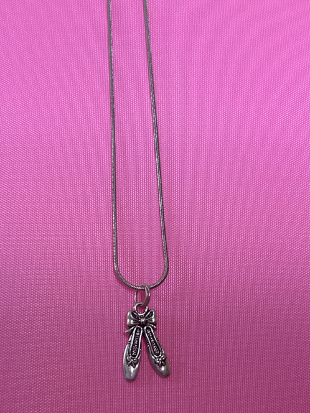 Gold Ballet Slipper Pendant Necklace - Women Jewelry